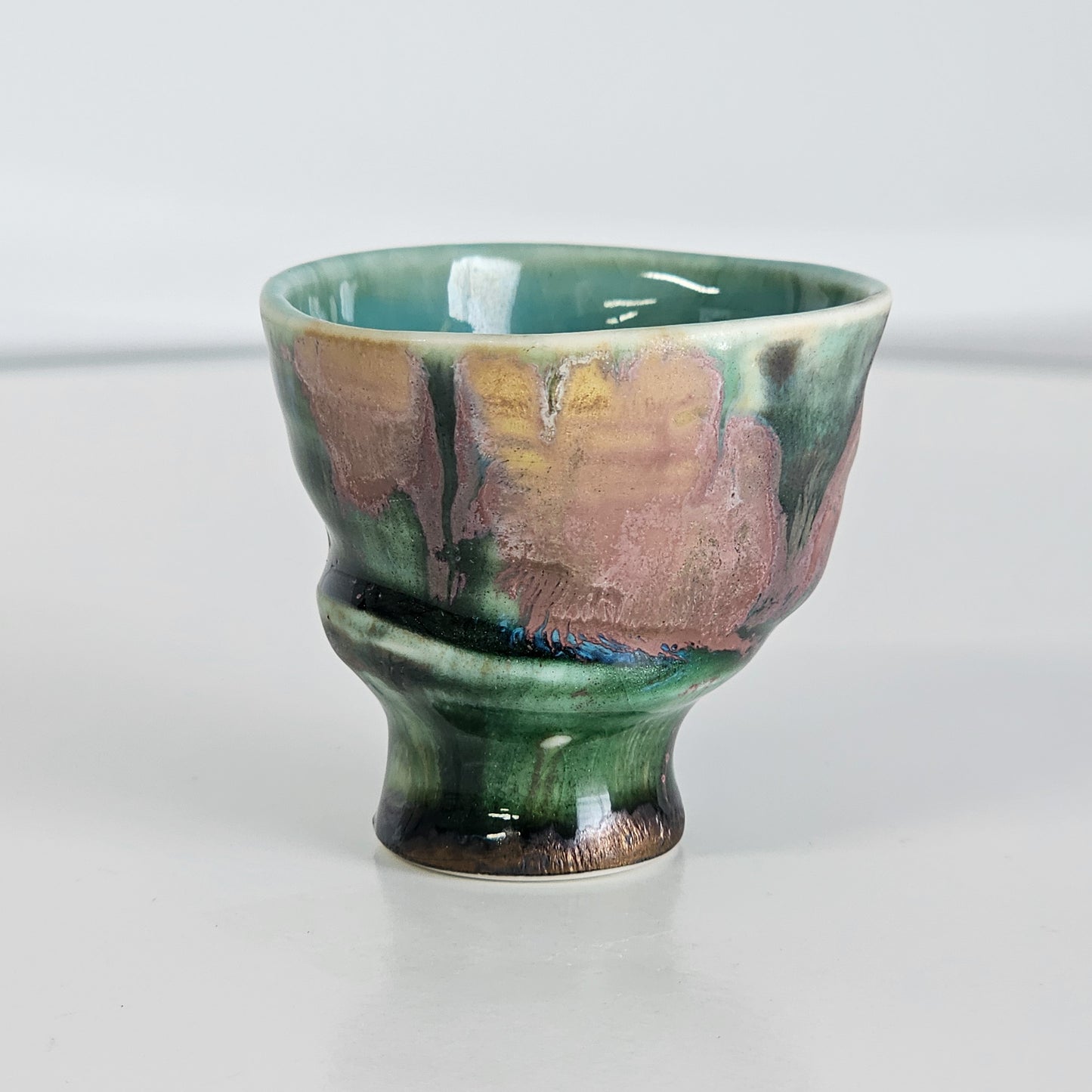 Shimmering Chrome | Sake Cup | 2 oz